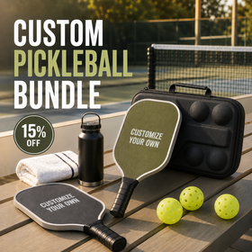 Custom Pickleball Paddle Gift Set with Waterproof Bag, Personalized Pickleball Paddle Bundle, Pickleball Gift for Players
